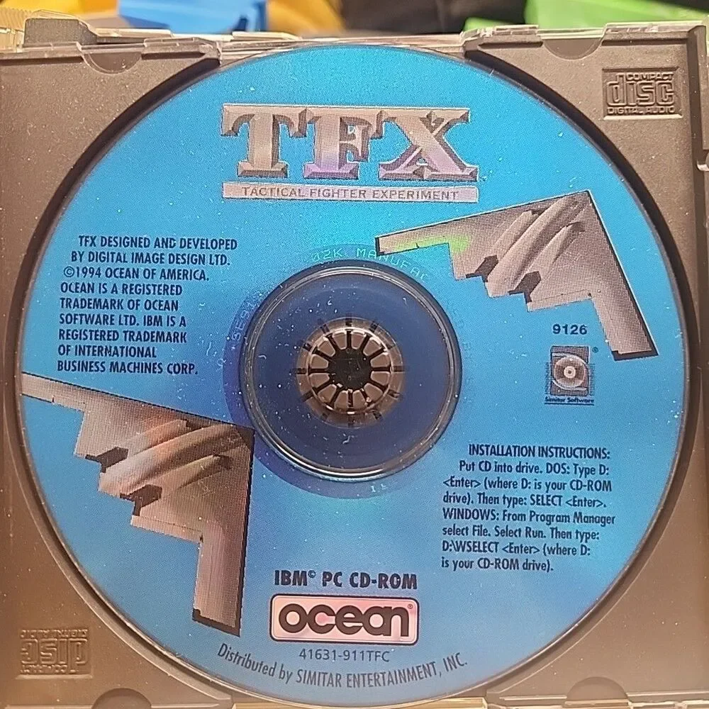 Lot Of 4 Vintage Fighter Flight Simulation PC CD-ROM Video Games DISC Only